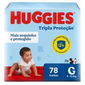 HUGGIES TRIPLA PROTEÇÃO FRALDA G 78 UN