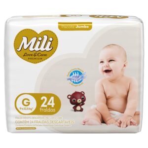 MILI FRALDA LOVE&CARE JUMBO G 24UN