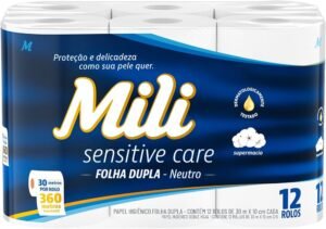 PAPEL HIGIENICO NEUTRO F.DUPLA 30M MILI 12 ROLO