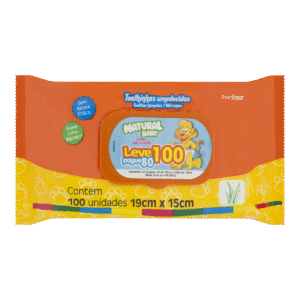 TOALHA UMEDECIDA SUAVE NATURAL BABY 100 UNID