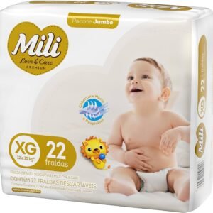MILI FRALDA LOVE&CARE JUMBO XG 22UN