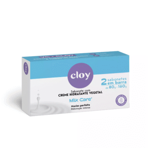 SABONETE CLOY MILK CARE 80GR C/2UN