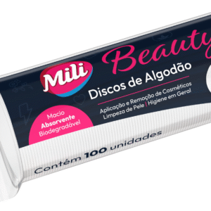 DISCOS DE ALGODAO MILI BEAUTY 100 UNIDADES