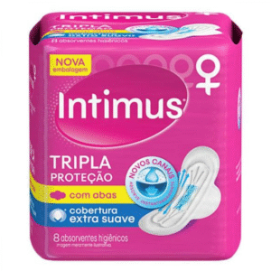 ABSORVENTE INTIMUS SUAVE COM ABAS 8 UN