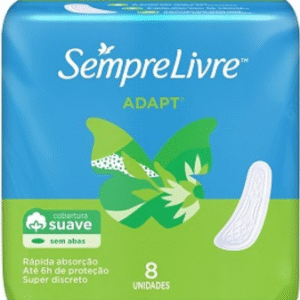 ABSORVENTE SEM ABAS SUAVE SEMPRE LIVRE ADAPT PACOTE 8 UN