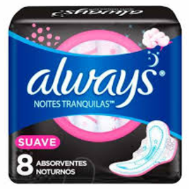 ABSORVENTE COM ABAS SUAVE ALWAYS G PACOTE 8 UN