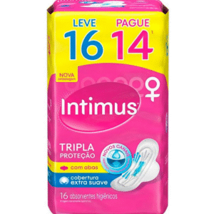 ABS. INTIMUS TRIPLA PROTEÇÃO COBERTURA SUAVE COM ABAS 16 UN