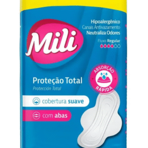 ABSORVENTE MILI PROTEÇAO TOTAL C ABAS SUAVE 16UN