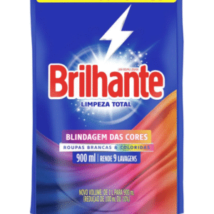 LAVA ROUPA BRILHANTE LIMPEZA TOTAL 900ML