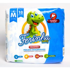 FRALDA FERINHA BABY M 18 UN