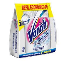 TIRA-MAN. PÓ ROUPAS BRANCAS VANISH OXI ACTION CRYSTAL WHITE 400G