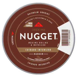 POLIDOR DE SAPATO PASTA MARROM NUGGET LATA 36G