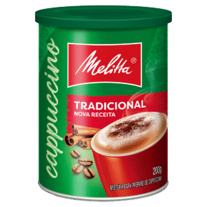 CAPPUCCINO SOLÚVEL TRADICIONAL MELITTA LATA 200G