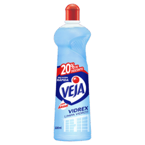 LIMPA-VIDRO TRADICIONAL VEJA VIDREX SQUEEZE 500ML