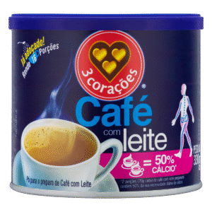 CAFE C/LEIT 3CORACOES LT 300G