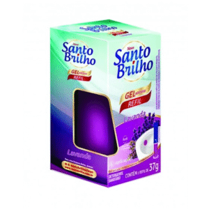 GEL ADESIVO LAVANDA REFIL C/6 SANTO BRILHO