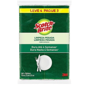 ESPONJA SCOTCH BRITE LIMP PESADA LV4 PG3