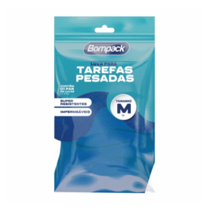 LUVA BOMPACK VERNIZ AZUL M