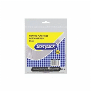 PRATO DESC BOMPACK 15CM 10UN