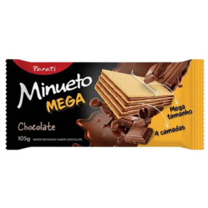 WAFER MINUETO MEGA CHOC.105G