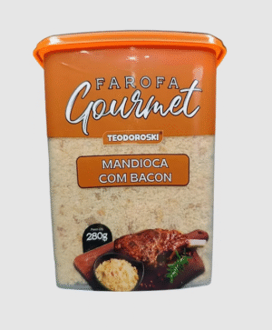 FAROFA MANDIOCA COM BACON GOURMET POTE 280G TEODOROSKI