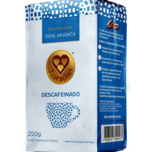 CAFE DESCAFEINADO 250G 3 CORACOES