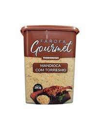 FAROFA MANDIOCA COM TORRESMO PICANTE GOURMET POTE 300G TEODOROSKI