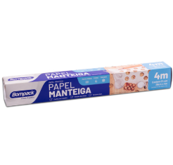 PAPEL MANTEIGA 4MX28CM  BOMPACK