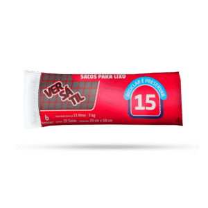 SACOS P/ LIXO VERSATIL ROLO 15LT C/20