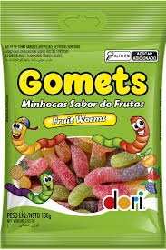 GOMETS 100GR MINHOCAS DE FRUTAS