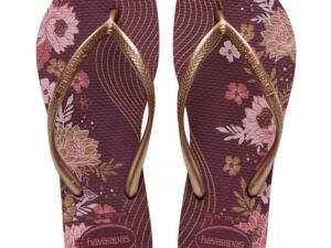 SANDALIA HAVAIANAS SLIM ORGANIC BEGE/DOURADO 33/4