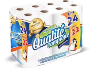 PAPEL HIGIENICO FOLHA DUPLA LEVE24PG22 QUALITE