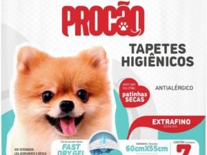 TAPETES HIGIENICOS PROCAO 60CMX55CM C/7 UNDADES