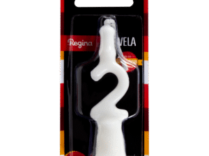 VELA GLITTER BRANCA NUMERO 2 REGINA