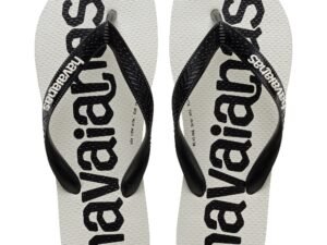 SANDALIA HAVAIANAS TOP LOGOMANIA 2 BRANCO/PRETO/BRANCO 41/2