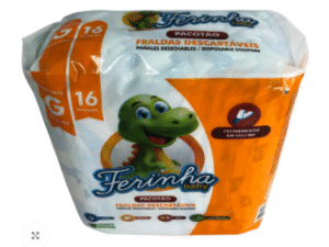 FRALDA PACOTAO TAM PEQ. G COM 16 UN