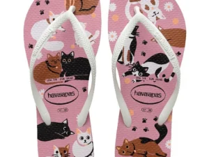SANDALIA HAVAIANAS SLIM PETS FC ROSA CHIFFON 37/8
