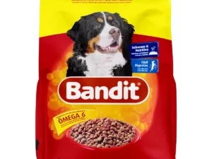 BANDIT CAES MIX 1KG-CARNE E CEREAIS