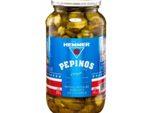 PEPINOS EM CONSERVA HEMMER 440G RODELAS