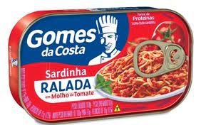 SARDINHA GDC RALADA EM MOLHO DE TOMATE 110G