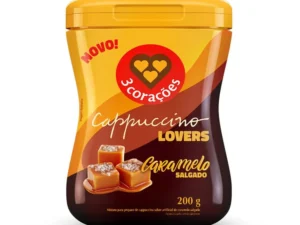 CAFE CAPPUCCINO 3 CORACOES CARAMELO SALGADO POTE 200G