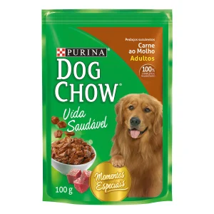 DOG CHOW CARNE AO MOLHO 100G